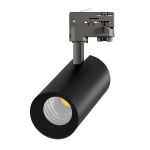 LED Schienenstrahler 3-Phasen Eco Aluminium Schwarz 30W 2960lm 36D - 830 Warmweiß | UGR <19