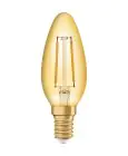Ledvance Vintage 1906 LED E14 Kerze Gold 1.5W 120lm - 824 | Ersatz für 15W