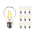 Mehrfachpackung 10x LED E27 Birne Fadenlampe Klar 8.5W 1055lm - 827 | Dimmbar - Ersatz für 75W