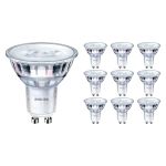 Lot 10x Philips Corepro LED Spot GU10 PAR16 4.9W 460lm 36D - 830 Blanc Chaud | Équivalent 65W
