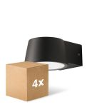 Lot 4x D'Lite Applique Murale Lira Noir 7W 600lm 830  | IP54