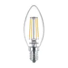 Philips Corepro LED Bougie E14 Filament Claire 4.3W 470lm - 827  | Remplacement 40W