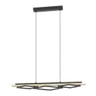Eglo Suspension Luminaire Boyal Bois Noir, Brun 42W 3500lm - 830  | Dimmable