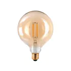 Pro LED E27 Globe Filament Ambre 125mm 8W 710lm - 822 | Dimmable - Remplacement 60W