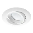 Spot LED Droplet inclinable Blanc 6W 400lm 36D - 927 Blanc Très Chaud | Diamètre 85mm - IP44 - Meilleur rendu des couleurs - Dimmable
